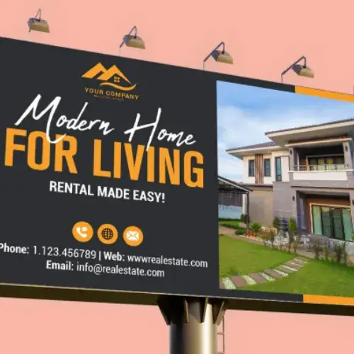 I will design billboard yard sign outdoor signage sign board or vinyl banner